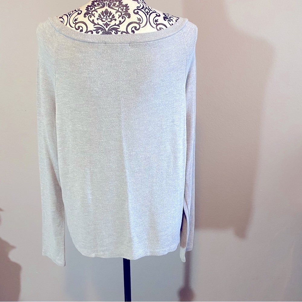 Reformation Jeans Women's Zumi Wide Scoop Neck Knit Top - Picture 4 of 6